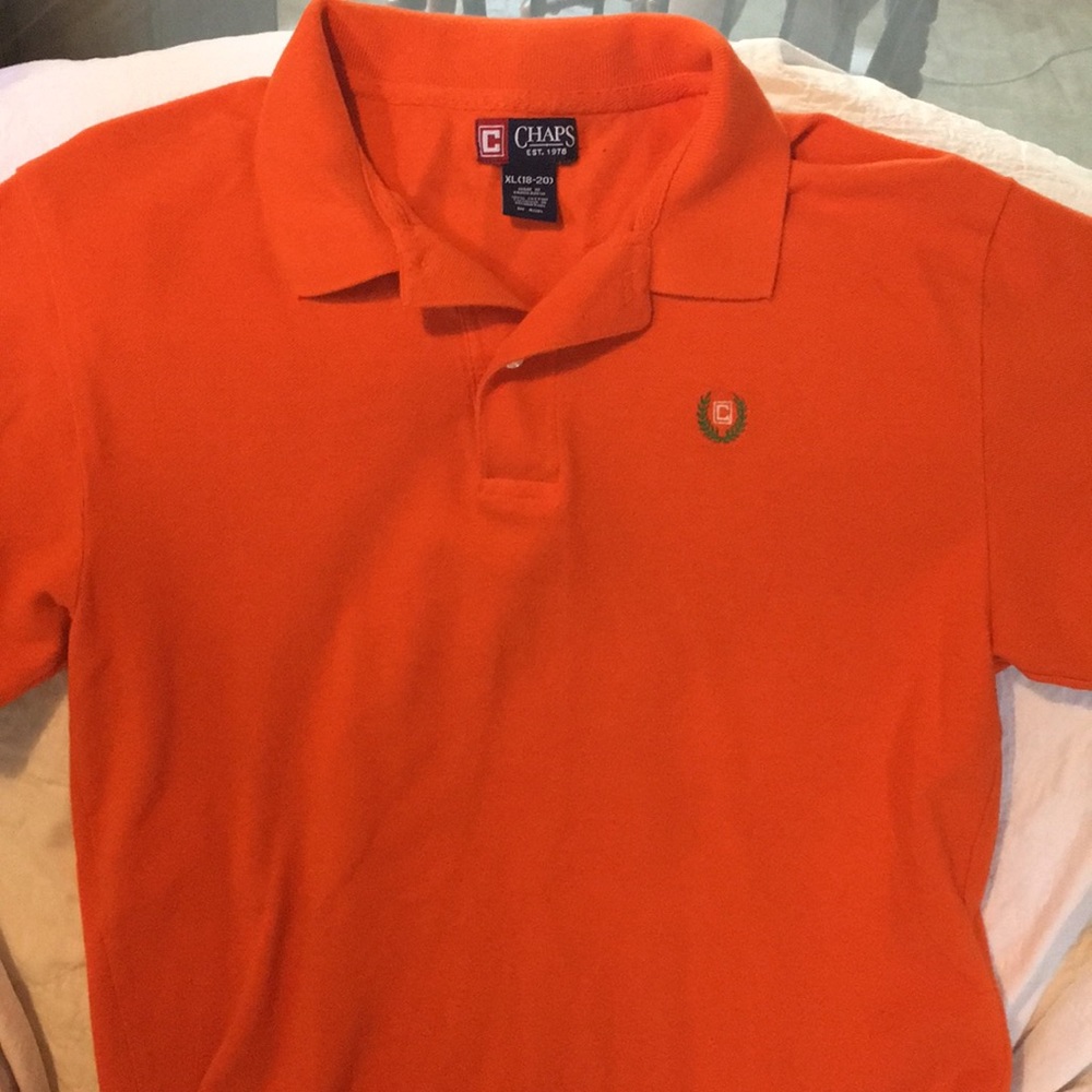 Chaps orange polo shirt